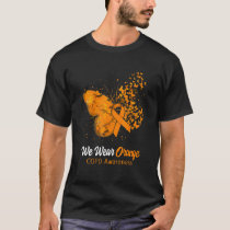 We Wear Orange COPD Awareness Butterfly T-Shirt