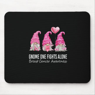 We Wear Pink Gnome Gnomies Breast Cancer Awareness Mouse Pad
