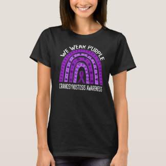 We Wear Purple For Craniosynostosis Awareness T-Shirt