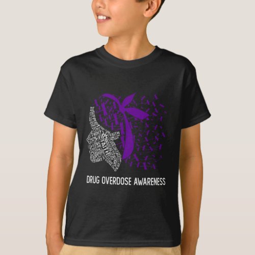We Wear Purple For Drug Overdose Awareness 1 T_Shirt