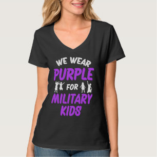 We Wear Purple For Military Kids T-Shirt