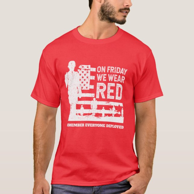 We Wear Red Friday Soldier T-Shirt (Front)