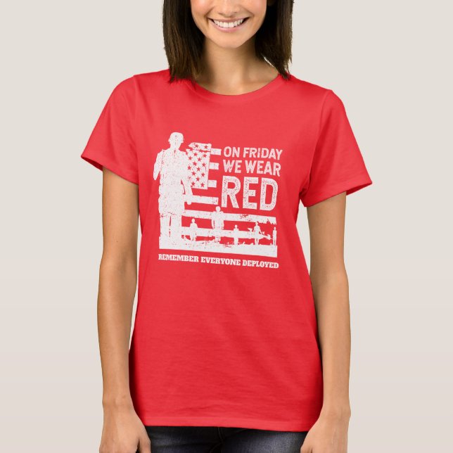 We Wear Red Friday Soldier T-Shirt (Front)