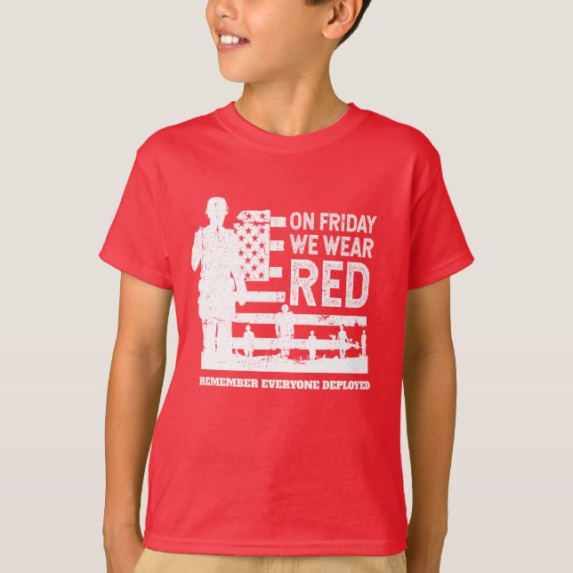 We Wear Red Friday Soldier T-Shirt (Front)