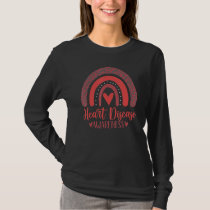 we wear Red rainbow awsewome for Heart Disease Awa T-Shirt