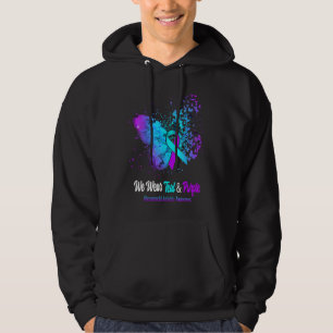 We Wear Teal And Purple Rheumatoid Arthritis Aware Hoodie