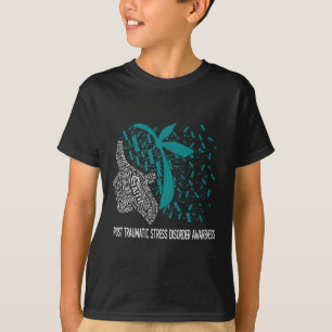 We Wear Teal For Post Traumatic Stress Disorder Aw T-Shirt