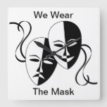 &quot;we Wear The Mask&quot; Poem Wall Clock at Zazzle