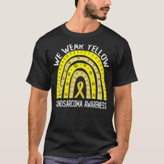 We Wear Yellow For Adenosarcoma Awareness T-Shirt