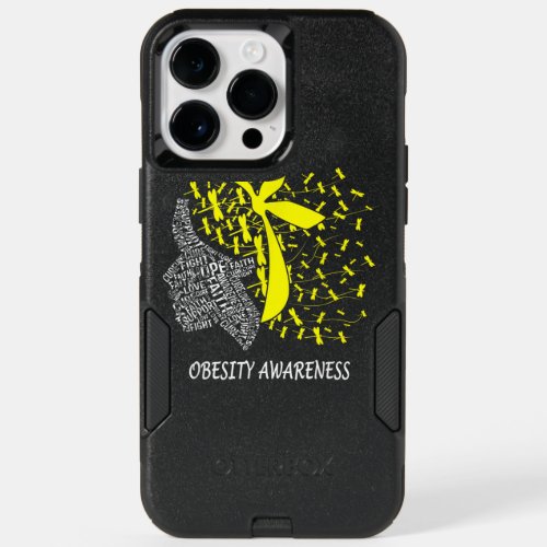 We Wear Yellow For Obesity Awareness T OtterBox iPhone 14 Pro Max Case