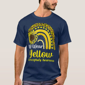 We Wear Yellow Microcephaly Awareness Rainbow T-Shirt