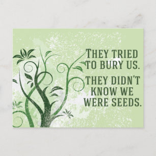 We Were Seeds Postcard
