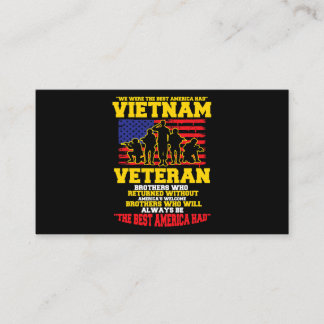 We Were The Best America Had Vietnam Veteran 341 Business Card