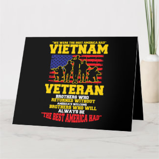 We Were The Best America Had Vietnam Veteran 341 Card