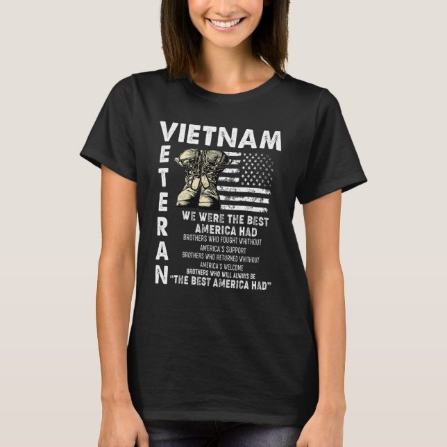 We Were The Best America Had Vietnam Veteran Old M T-Shirt (Front)