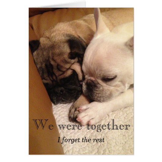 We were together cards (Front)