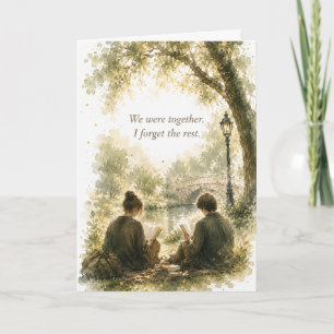 We Were Together Watercolor Love Card