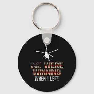 We Were Winning When I Left Vintage Veteran Americ Keychain