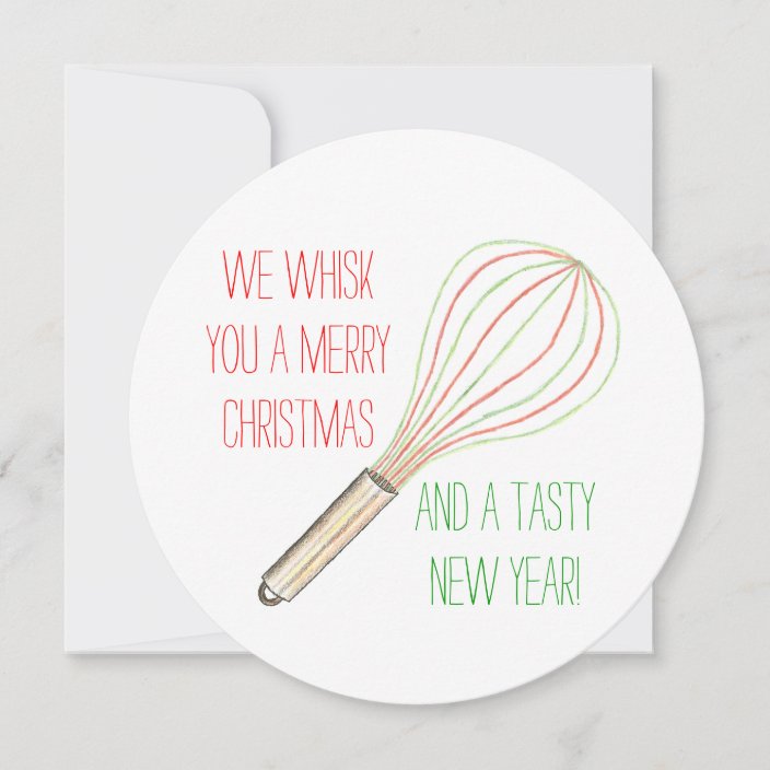 We Whisk You a Merry Christmas a Tasty New Year Invitation | Zazzle.com