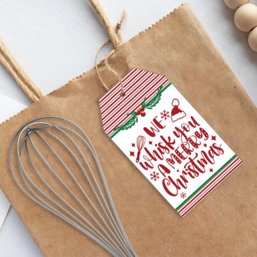 We Whisk You a Merry Christmas Holiday Favor Gift Tags