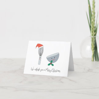 We whisk you a Merry Christmas Letterpress Thank You Card