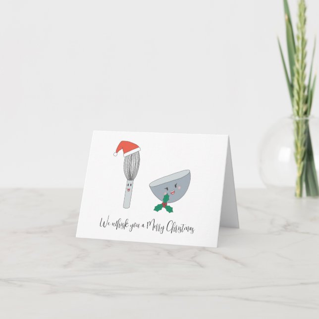 We whisk you a Merry Christmas Thank You Card (Front)