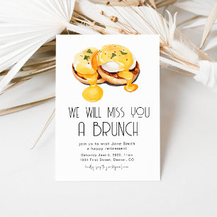 We Will Miss You A Brunch Retirement Brunch Invitation