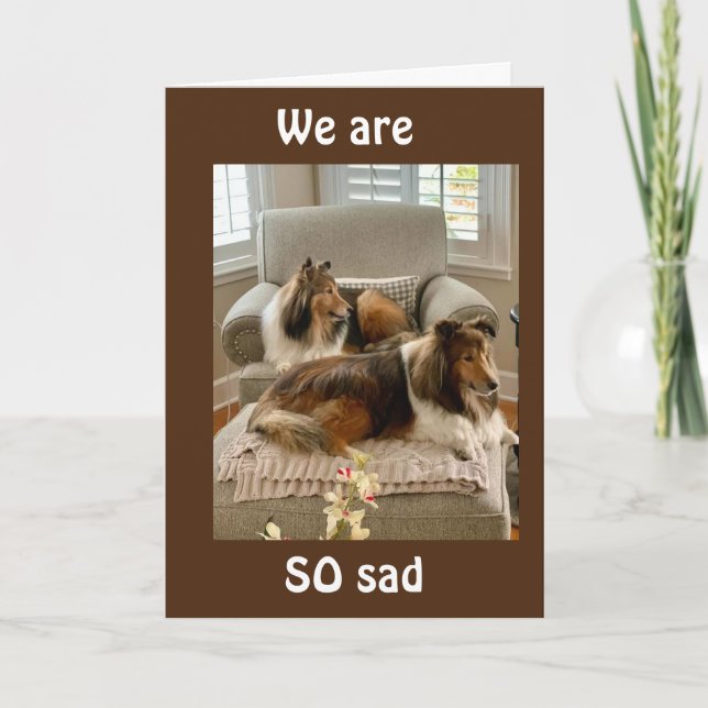 WE WILL "MISS YOU" SO VERY MUCH! CARD (Front)