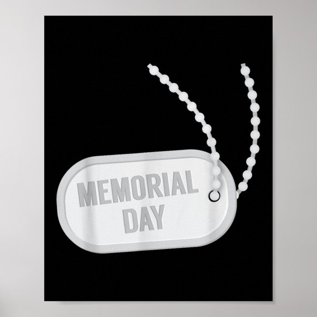 We Will Never Forget America Flag Stars Memorial Poster (Front)