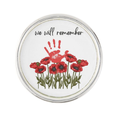 We Will Remember Remembrance Day Lapel Pin