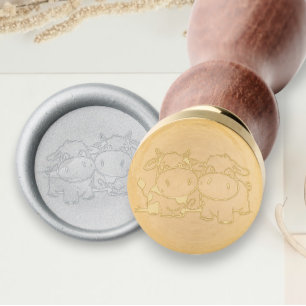 We Will Say I Moo Cow Themed Wedding Wax Seal Stamp