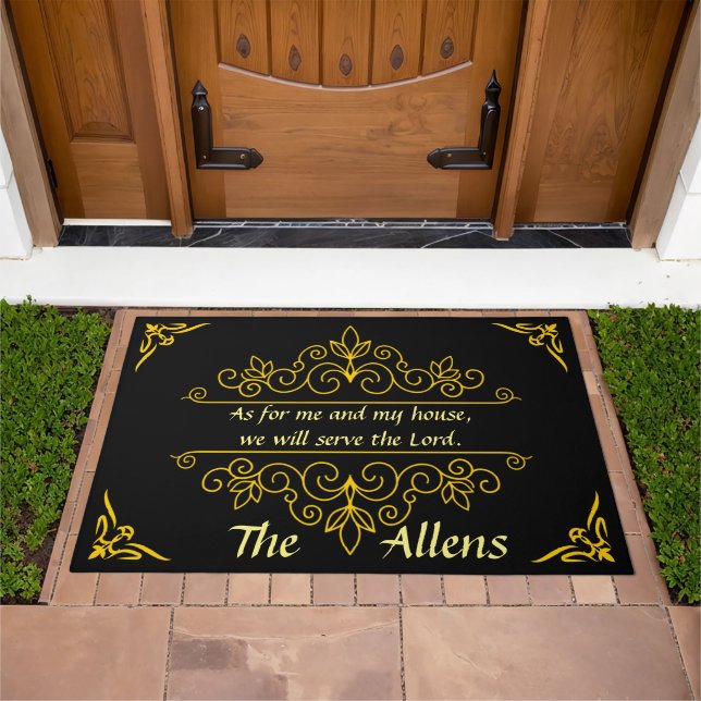 We Will Serve the Lord Doormat (Outdoor)