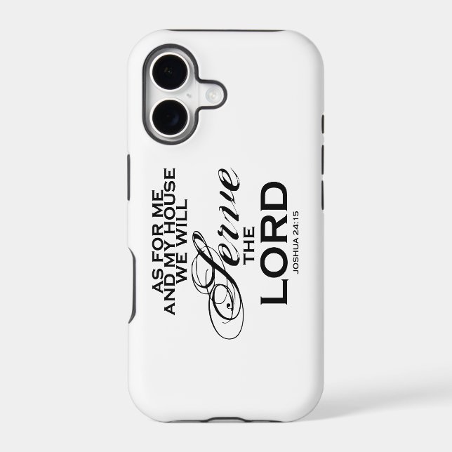 We Will Serve The Lord Iphone Case (Back)
