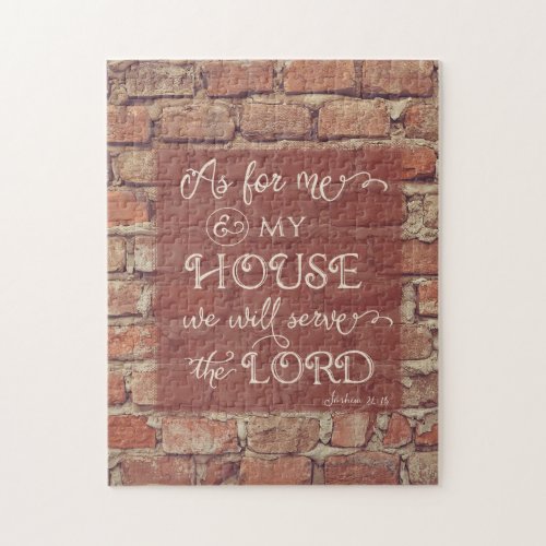 We Will Serve the Lord _ Joshua 2415 Jigsaw Puzzle