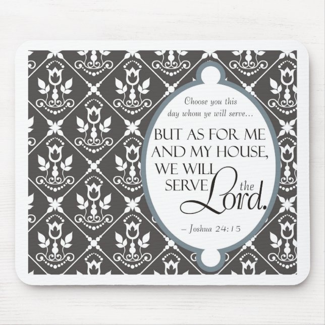 We Will Serve the Lord Mouse Pad (Front)