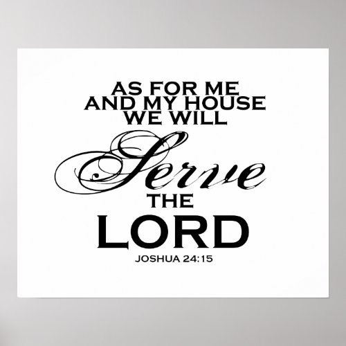 We Will Serve The Lord Poster
