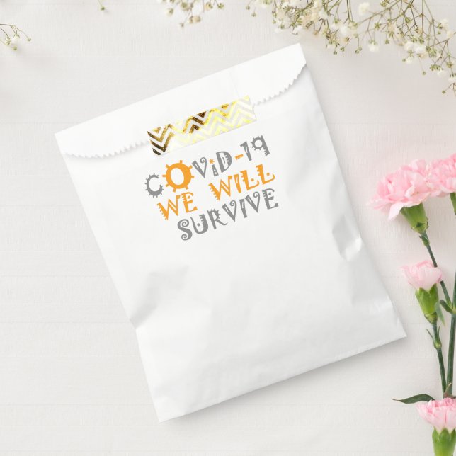 We will Survive COVID19 Favor Bag (Sealed)