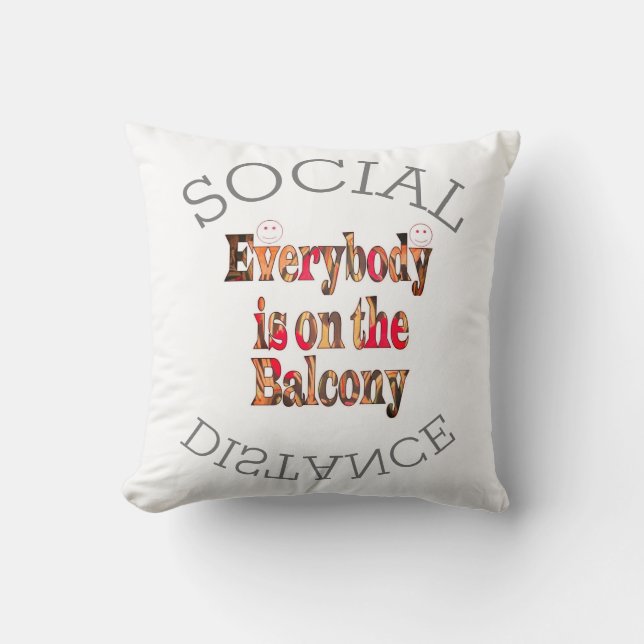 We Will Survive COVID-19: A Message of Resilience  Throw Pillow (Front)