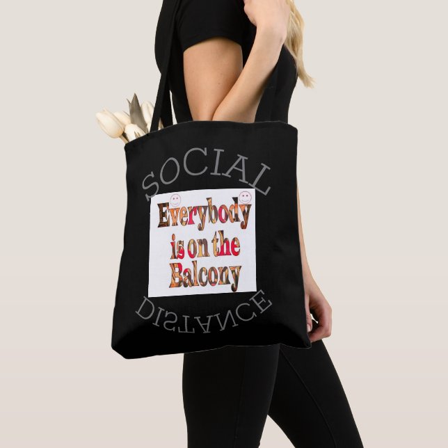 We Will Survive COVID-19: A Message of Resilience  Tote Bag (Close Up)