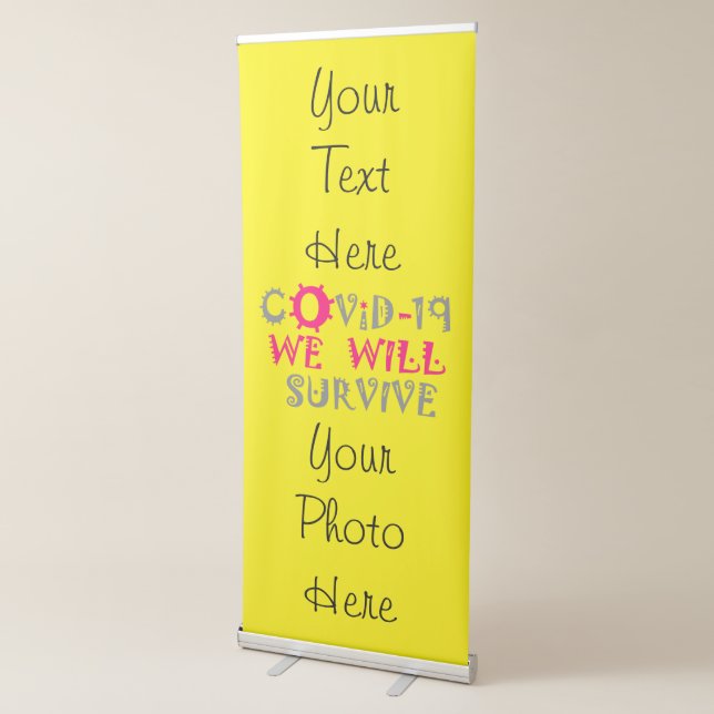 We Will Survive COVID-19 –  Strength & Resilience Retractable Banner (3/4)