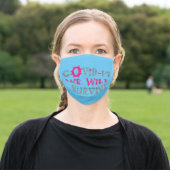 We Will Survive the COVID19 with social Distance Adult Cloth Face Mask (Outside)