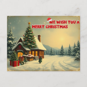 We wish a merry christmas - O12 Postcard