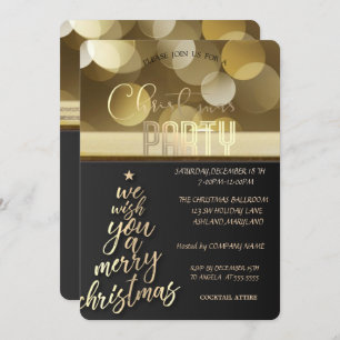 We Wish You A Merry Christmas,Christmas Tree Party Invitation