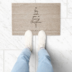 We wish you a Merry Christmas Coir Door Mat 