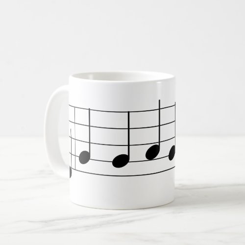 We Wish You a Merry Christmas Music Note Holiday Coffee Mug