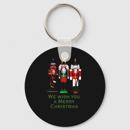 We Wish You a Merry Christmas Nutcrackers Keychain