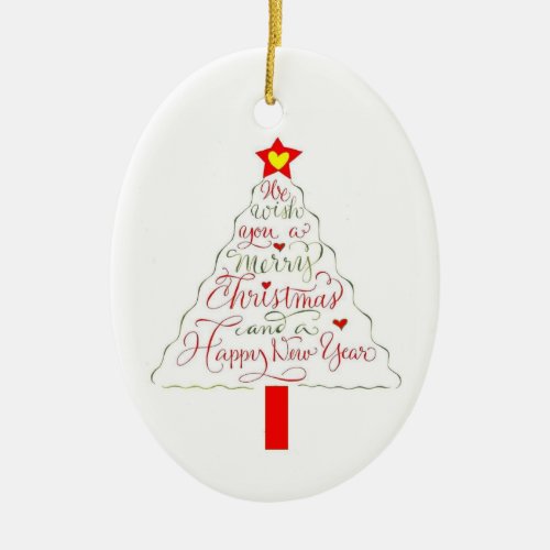 We Wish You a Merry Christmas ornament