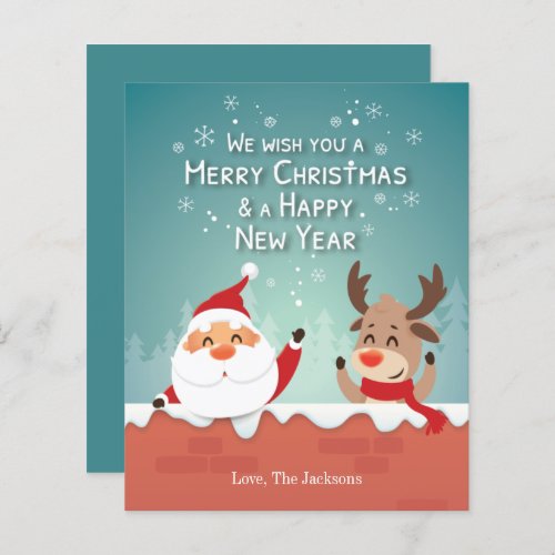 We Wish You A Merry Christmas Personalized Santa