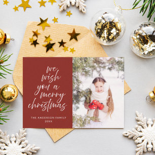 We Wish You a Merry Christmas Photo Holiday Card