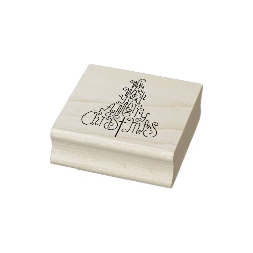 We wish you a merry Christmas Rubber Stamp